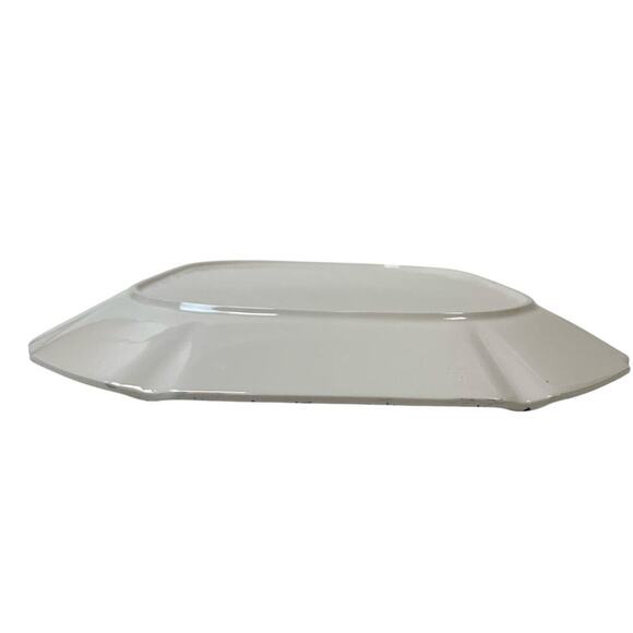 VTG Serving Platter 16" White Ducks Blue Speckle Japan Ceramic Country Decor - Picture 2 of 6